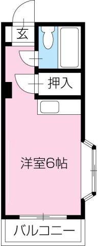 ＪＲ徳島線 徳島駅 徒歩23分 3階建 築37年(ワンルーム/3階)の間取り写真