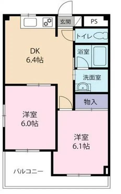 ダイヤモンドハイツ 3階階 間取り