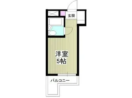 ラフィネ新栄(ワンルーム/4階)の間取り写真