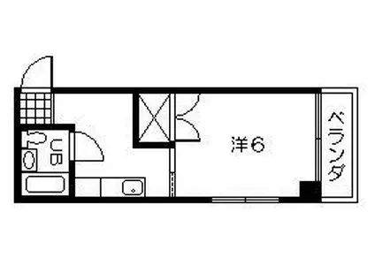 MTハイツ高麗(1K/4階)の間取り写真