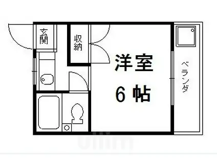 メゾン塚本(1K/1階)の間取り写真