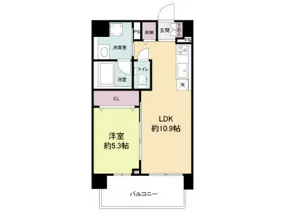 シャーメゾンサクセス新大阪(1LDK/5階)の間取り写真