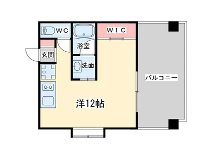 シティスパイア北梅田(1K/8階)の間取り写真