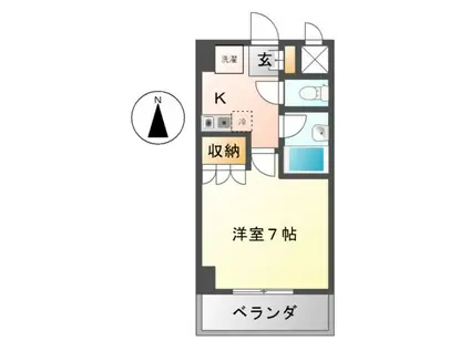 STUDIO SHIROGANE(1K/5階)の間取り写真