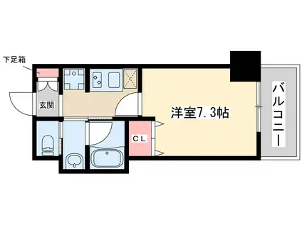 ファーストステージ江坂広芝町2(1K/9階)の間取り写真