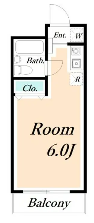 堀江新井マンション 1階階 間取り