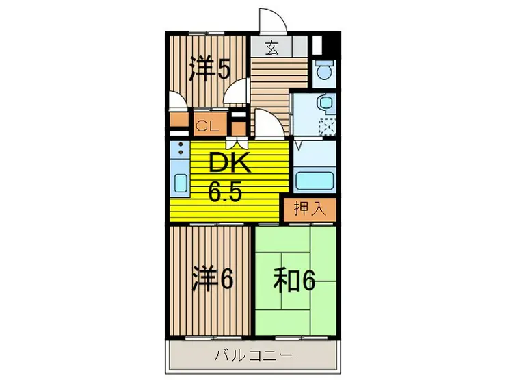 サンドミールさわらび 2階階 間取り