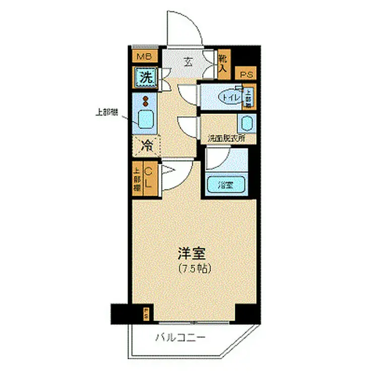 フュージョナル両国DUE 6階階 間取り