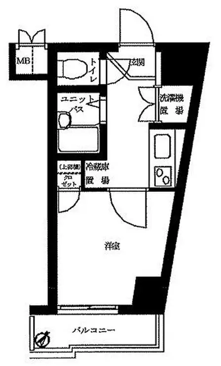 ルーブル白金高輪 13階階 間取り