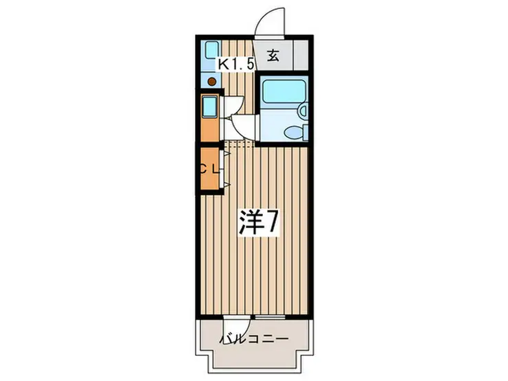 エムズ南林間 1階階 間取り