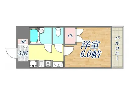 ステラハウス4-600(1K/1階)の間取り写真