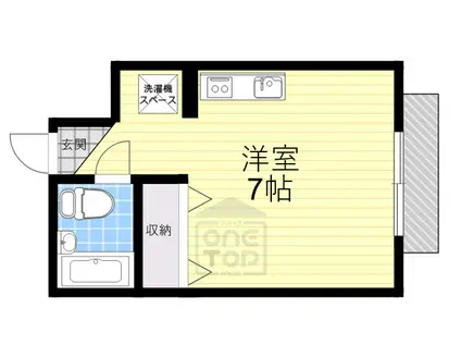 大住マンション(ワンルーム/2階)の間取り写真