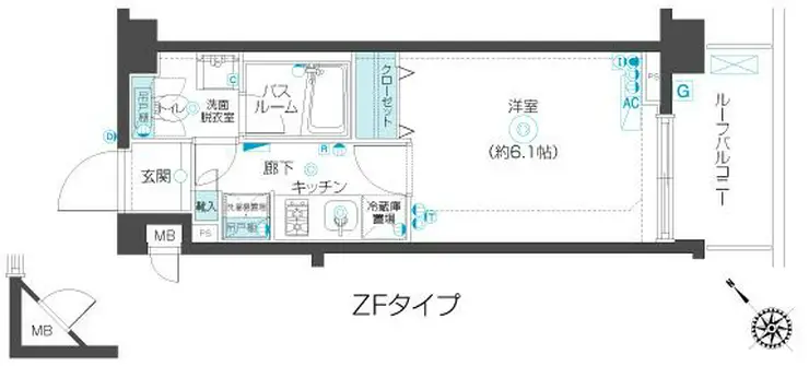 フェニックス練馬桜台 7階階 間取り