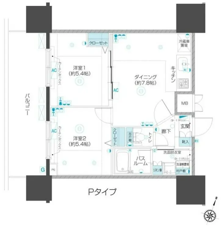 フェニックス板橋大山 11階階 間取り