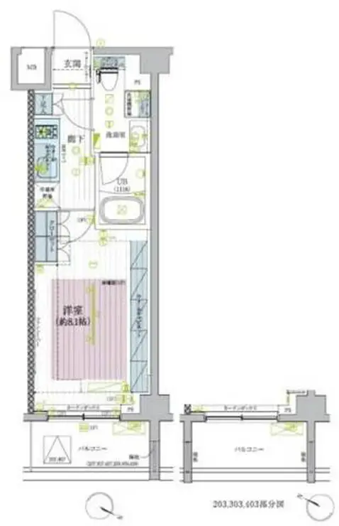 ブライズ蒲田EAST 3階階 間取り