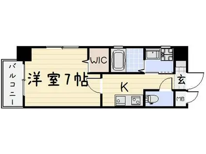 SUGAR PARK(1K/9階)の間取り写真