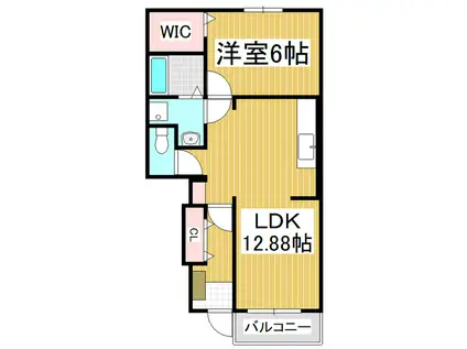 ル・サンシャイン II(1LDK/1階)の間取り写真