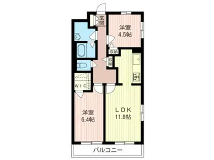 アークヴィレッジ(2LDK/3階)の間取り写真