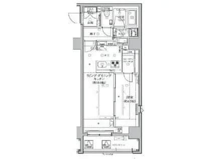アルテシモ ソロ(1LDK/10階)の間取り写真