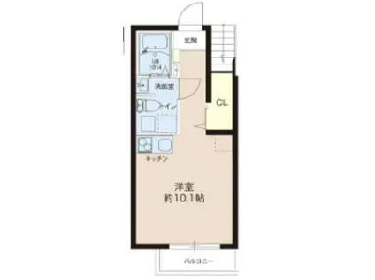 レピュア成増レジデンス(ワンルーム/1階)の間取り写真