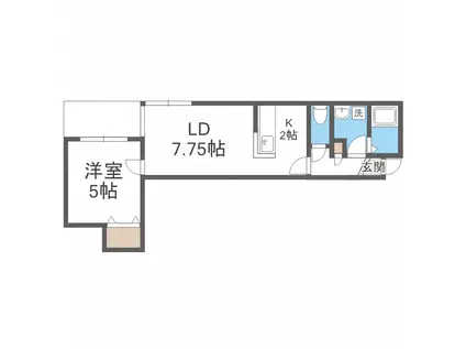 サリータ・ウノ(1LDK/3階)の間取り写真