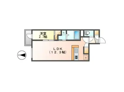 ライブスレジデンス東桜(1LDK/5階)の間取り写真