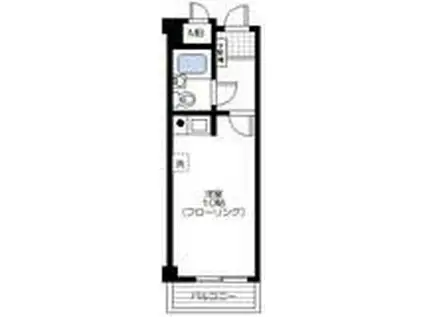 朝日井土ヶ谷マンション(1K/2階)の間取り写真