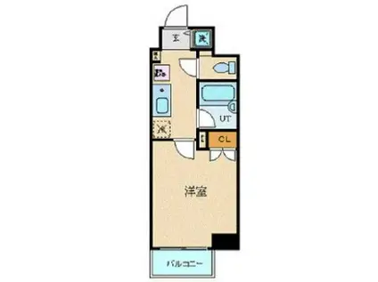 菱和パレス上馬(1K/2階)の間取り写真