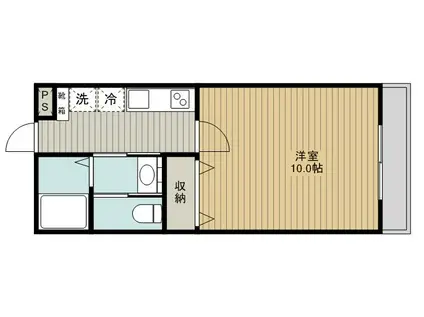 SAKASU AZABU(1K/3階)の間取り写真