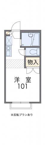レオパレス那加(1K/2階)の間取り写真
