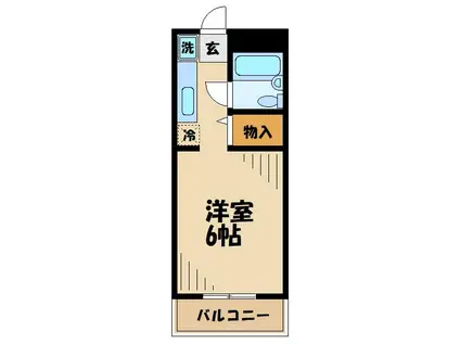 ハイツローネ(1K/5階)の間取り写真