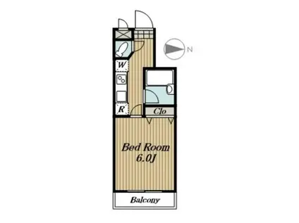 ドルチェ馬込 東京NC(1K/3階)の間取り写真