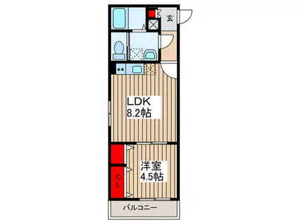 VILLAGE LUMINOUS(1LDK/3階)の間取り写真