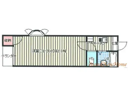 はるか三恵(1K/3階)の間取り写真