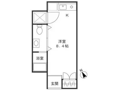 RAMILLETE(ワンルーム/1階)の間取り写真