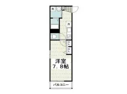 LE CIEL ル シエル(1K/1階)の間取り写真