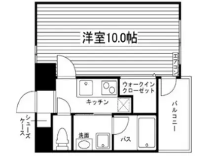 CASA FELICE(1K/3階)の間取り写真