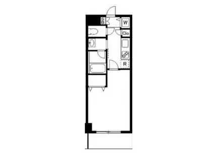 モンプラース(1K/1階)の間取り写真