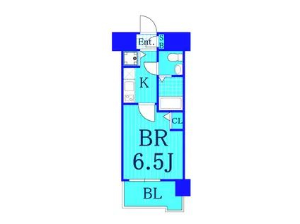 レグラス新横浜駅前(1K/6階)の間取り写真