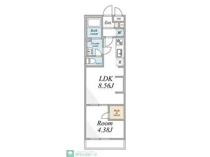 リブリ・ときわ台(1LDK/3階)の間取り写真