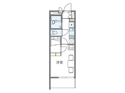 東急池上線 蓮沼駅 徒歩6分 3階建 築19年(1K/1階)の間取り写真