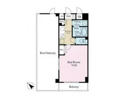 プレステージ桜坂(1K/5階)の間取り写真