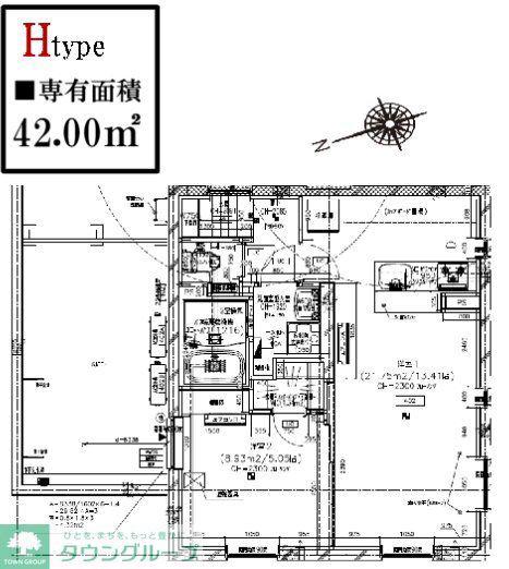 レピュア目黒本町レジデンス(1LDK/4階)の間取り写真