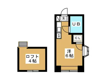 セゾン荻窪(ワンルーム/3階)の間取り写真