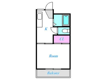 コリーナ・グランデ(1K/1階)の間取り写真