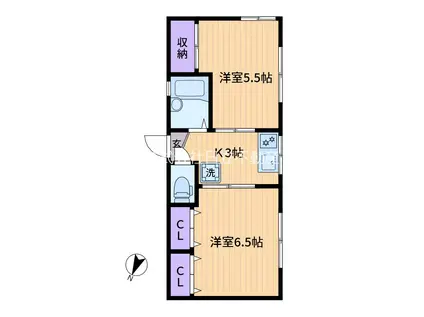 サエラ井草(2K/1階)の間取り写真