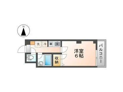 マヤ石橋 第2ビル(1K/4階)の間取り写真