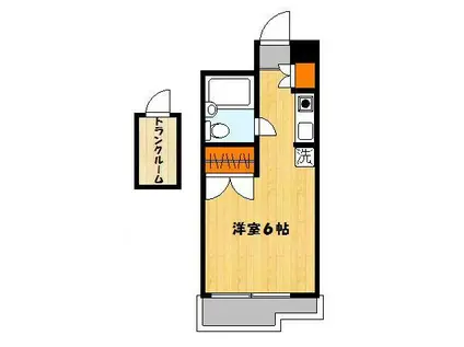 シャトラン池上(ワンルーム/2階)の間取り写真