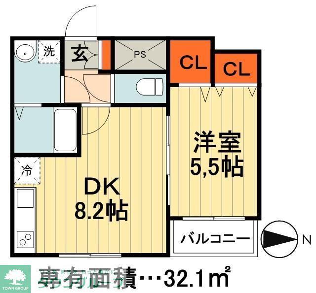 プラチナレジデンス(1LDK/4階)の間取り写真