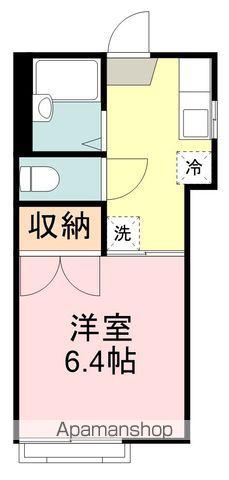 グリーンハイム(1K/2階)の間取り写真